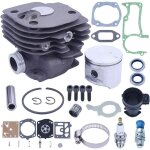 Linduxe kit de piston de cylindre de 52 mm pour trononneuse  gros alsage husqvarna 372xp 371 365 362 ...