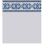 Piscineo - liner piscine 75 / 100 gris frise oxford ovale 7. 30x3. 70m 1. 32m