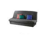 Housse de clic clac matelassée anthracite Housse de clic clac matelassée anthracite