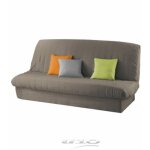 Promo linge - housse de clic clac matelassée taupe Promo linge - housse de clic clac matelassée taupe
