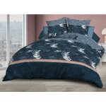 Le linge de jules - housse de couette 240x260 + 2 taies - microfibre - romy Le linge de jules - housse de couette 240x260 + 2 taies - microfibre - romy