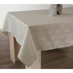 Le linge de jules - nappe anti - taches damassée ecru - rectangle 150 x 350 cm Le linge de jules - nappe anti - taches damassée ecru - rectangle 150 x 350 cm