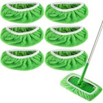 Lingettes humides r�utilisables pour balai swiffer sweeper mop - lingettes lavables en microfibre pour ...