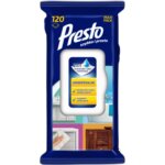 Lingettes mnagres universelles presto 120 pices pop - up