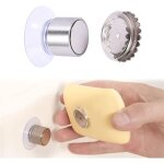 Linghhang - 1 pcs porte - savon magntique  ventouse, porte savon aimant avec ventouse, porte savon ...
