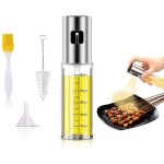 Linghhang - 100ml vaporisateur huile avec chelle, pulverisateur huile d'olive avec entonnoir vaporisateur ...