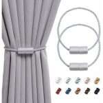 Linghhang - lot de 2 embrasses magn�tiques de rideaux de 40, 6 cm faites � la main en corde lat�rale, ...