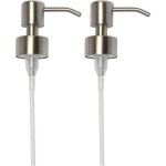 Linghhang - 2 pièces pompe de rechange pour distributeur de savon liquide 28 mm - acier inoxydable, inox ... Linghhang - 2 pièces pompe de rechange pour distributeur de savon liquide 28 mm - acier inoxydable, inox ...
