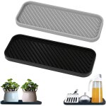 Linghhang - 2 pièces porte eponge silicone support d'évier de cuisine en silicone organisateur d'évier ... Linghhang - 2 pièces porte eponge silicone support d'évier de cuisine en silicone organisateur d'évier ...