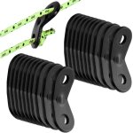 Linghhang - 20pcs tendeur de corde tendeur camping en alliage d'aluminium crochet ajusteur de corde durable ...