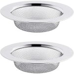 Linghhang - 2pcs filtre  vier en acier inoxydable, filtre de vidange de 11, 5 cm, crpine d'vier, ...