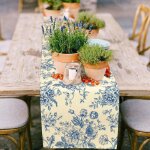 Linghhang - 33x183 cm)rose bleue chemin de table esquisse monochrome vintage et rouleau toile de jute ... Linghhang - 33x183 cm)rose bleue chemin de table esquisse monochrome vintage et rouleau toile de jute ...