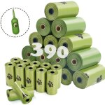 Linghhang - 390 sacs biodégradables pour crottes de chien, 26 rouleaux de sacs avec distributeur, sacs ... Linghhang - 390 sacs biodégradables pour crottes de chien, 26 rouleaux de sacs avec distributeur, sacs ...