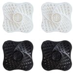 Linghhang - lot de 4 bouchons de siphon de sol anti - odeurs en silicone blanc et noir, filtres à cheveux ... Linghhang - lot de 4 bouchons de siphon de sol anti - odeurs en silicone blanc et noir, filtres à cheveux ...