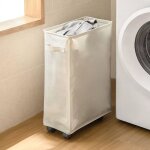 Linghhang - 44l panier  linge avec des roues corbeilles  linge mince et pliant sac  linge sale bac ...