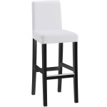 4pcs short back long checkered jacquard chair cover - white, one piece stretch chair cover, modern and ...