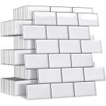 Linghhang - blanc)10 pices plus pais credence adhesive pour cuisine salle de bain, faux carrelage adhesif ...