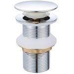 Linghhang - bonde de lavabo pop - up sans trop - plein, vidage clapet push open pour lavabo en laiton, ...