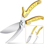 Linghhang - ciseaux  volaille dtachables, ciseaux de cuisine  dents de requin, ciseaux cuisine professionne ...