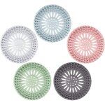 Linghhang - couvercle de drain de douche silicone bouchon de vidange de cheveux pour cuisine salle de ...