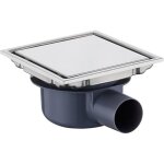 Linghhang - douche carr� bonde de douche, siphon de sol anti - odeur, invisible, utilisable en positif ...