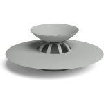Linghhang - drain stop, bonde de baignoire et douche, avec fonction attrape - cheveux, coloris gris, ...
