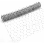 Linghhang - grillage  poule en mtal galvanis hexagonal de 0, 35 x 4 m (maille lgre) pour les projets ...
