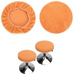 Housses de tabourets ronds (lot de 2 pices orange), adaptes aux tabourets 28 - 40cm, bar et caf, housses ...