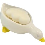 Linghhang - joli porte - savon en céramique en forme de canard, auto - drainant, adapté à la douche, ... Linghhang - joli porte - savon en céramique en forme de canard, auto - drainant, adapté à la douche, ...
