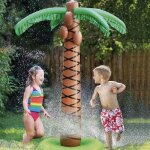 Linghhang - jouet d'arrosage de jardin de palmier gonflable, jouet d'eau de pulvrisation pour enfants ...