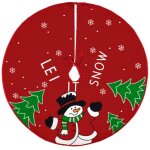 Linghhang - jupe d'arbre de no�l diam�tre 90 cm, d�coration de maison fournitures de d�coration de f�te ...