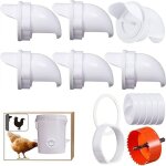 Linghhang - mangeoire poules 6 ports, mangeoire poules automatique, mangeoire poules anti nuisible, diy ...