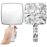 Linghhang - miroir portable miroir  main miroir maquillage miroir voyage miroir multi - usages pour ...