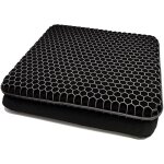 Linghhang - noir)coussin de chaise, coussin de gel respirant, coussin anti escarres, soulage la pression ...