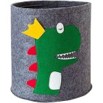 Linghhang - panier  linge en feutre - dinosaure, panier pour bb, panier de rangement rond, pliable, ...