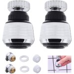 Linghhang - paquet de 2] embout de robinet de cuisine, tte de robinet de cuisine rotative  360, conomiseur ...