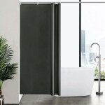 Linghhang - petit rideau de douche, gris foncé, anti moisissure, 100 x 200cm, tissu polyester, imperméable, ... Linghhang - petit rideau de douche, gris foncé, anti moisissure, 100 x 200cm, tissu polyester, imperméable, ...
