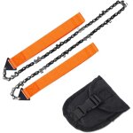 Linghhang - portatif tron�onneuse scie � main avec une pochette, cha�ne de scie pliante main survie poche ...