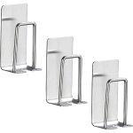 Linghhang - porte - brosse  dents lectrique en acier inoxydable, trois, rangement mural pour brosse ...