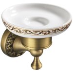 Linghhang - porte savon coupelle de couleur bronze avec fixation mural porte savon de douche en laiton ...