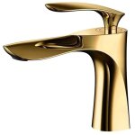Linghhang - robinet de lavabo pour salle de bain mitigeur en laiton fini or chrome dor� mitigeur avec ...