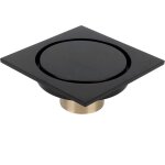 Linghhang - siphon de sol de douche carr, 10cm salle de bain douche sol drain gouttoir avec couvercle ...