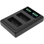 Linghhang - station de chargeur de batterie � double station d'accueil, chargeur de batterie de cam�ra ...