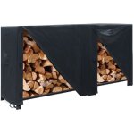 Linghhang - support  bois de chauffage 96x24x42 pouces, couvercle anti - poussire pour chemine extrieure ...