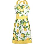 Linghhang - tablier de cuisine en coton motif citrons tabliers de cuisine pour femmes hommes