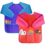 Linghhang - tabliers peinture blouse tablier manches longues enfant 3 - 5 ans 2pcs