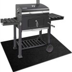 Linghhang - tapis de protection 127x91cm tapis barbecue sol d'extrieur tapis de gril anti feu bbq tapis ...
