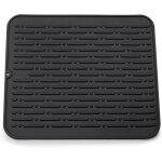 Linghhang - tapis de schage (noir) vaisselle xl en silicone 45 x 40 cm garantie  vie