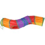 Linghhang - tunnel pour chat 2 voies pliable - jouet interactif pop - up labyrinthe maison - tunnel de ...