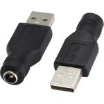 Linghhang - usb2. 0 a m�le vers dc 5. 5x2. 1mm connecteur charge barrel jack adaptateur secteur connecteur ...